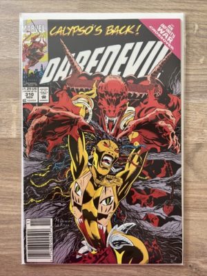 Marvel Comics Daredevil #310 1992 Newsstand-1st Cover App Calypso