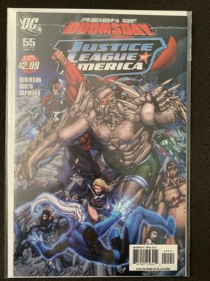 DC Comics Reign Of Doomsday Justice League Of America #55 Lovely Condition
