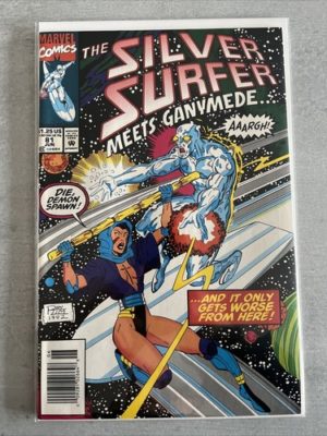 Marvel Comics The Silver Surfer #81 Cameo App Tyrant Newsstand Variant Key