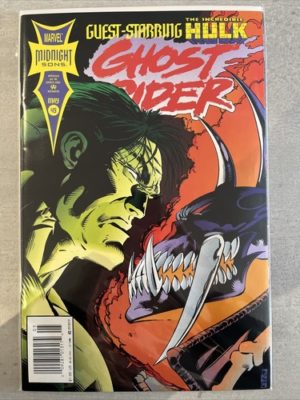 Marvel Comics Ghost Rider #49 Scarce Newsstand Variant With Trading Cards