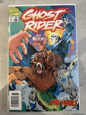 Marvel Comics Ghost Rider #55 Scarce Newsstand Variant Werewolf Crossover