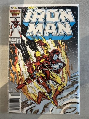Marvel Comics Iron Man #216 High Grade 1986 Scarce Newsstand