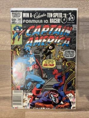 Marvel Comics Captain America #265  Scarce In Uk Newsstand Variant