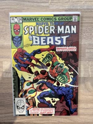 Marvel Comics Team Up Spider-Man And The Beast #124 1982 Bronze Age