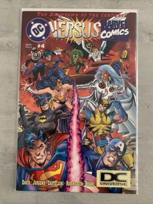 DC Versus Marvel Comics #4 Very Rare DC Universe Label HTF In Uk
