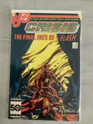 DC Comics Crisis #8 KEY Death Of Flash Bronze Age 1985