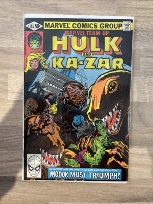 Marvel Comics Team Up Hulk And Ka-Zar #104 1981 Bronze Age