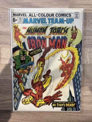 Marvel Comics Team Up The Human Torch And Iron Man #29 1975 Bronze Age
