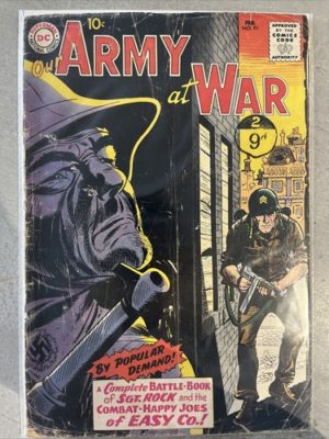 DC Comics Our Army At War #91 1960 Silver Age