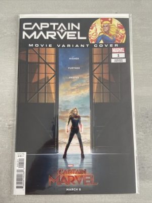 Marvel Comics Captain Marvel #1 Movie Variant Cover