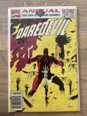 Marvel Comics Daredevil Annual 1991 Scarce Newsstand Variant High Grade