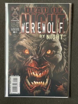 Max Comics Dead Of Night Werewolf By Night #1 Explicit Content Lovely Condition