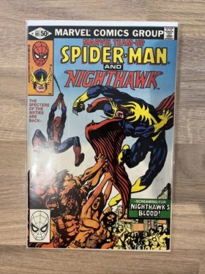 Marvel Comics Team Up Spider-Man And Nighthawk #101 1980 Bronze Age