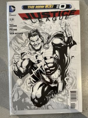 DC Comics Justice League #0 2012 Gary Frank 1:100 Sketch Variant