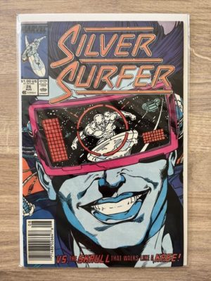 Marvel Comics Silver Surfer #26 1989 Newsstand Variant