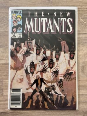 Marvel Comics The new mutants #28 1985 Bronze Age Rare Newsstand Variant