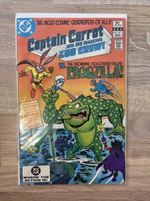 DC Comics Captain Carrot And His Amazing Zoo Crew Vs Frogzilla #3 1982 BronzeAge
