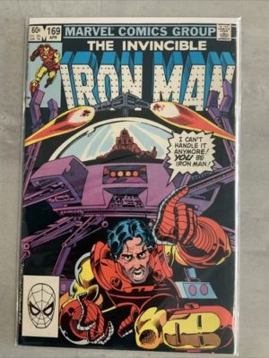 Marvel Comics The Invincible Iron Man #169 1st Jim Rhodes As Iron Man 83 BA