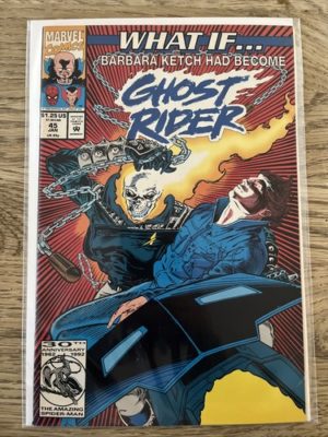 Marvel Comics What If Barbara Ketch had become Ghost Rider #45