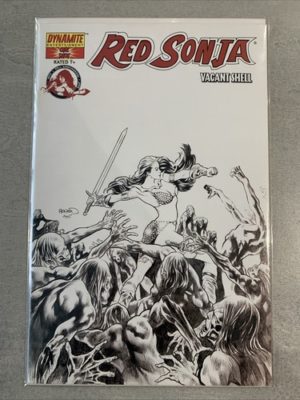Dynamite Comics Red Sonja #1 Scarce 1:10 Paul Renaud Sketch Variant One shot