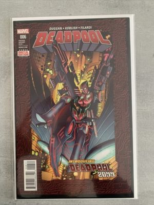 Marvel Comics Dead pool #006 2016 1st App Deadpool 2099 Key