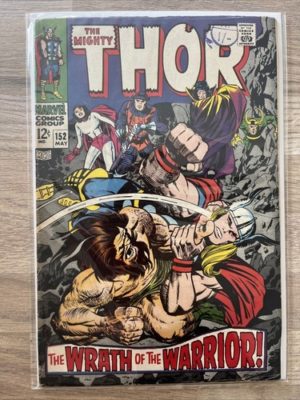 Marvel Comics The Mighty Thor #152 1968 Silver Age Wrecker Hela Ulik Jack Kirby
