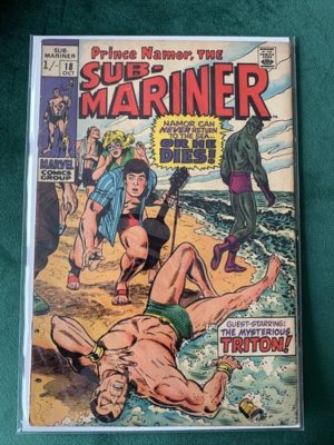 Marvel Comics The Sub-Mariner #18 Silver Age 1969