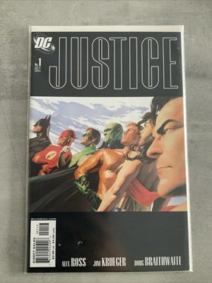 DC Comics Justice #1 2005 Rare Third Print Alex Ross Variant