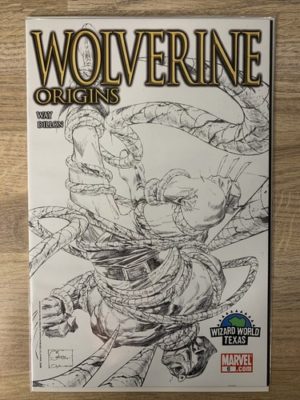 Marvel Comics Wolverine Origins #6 2006 Wizard World Texas Con Sketch Variant