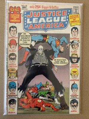 DC Comics Justice League of America #92 Bronze Age Solid Condition