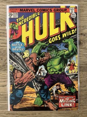 Marvel Comics Incredible Hulk #179 1974 Bronze Age