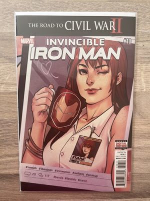 Marvel Comics Invincible Iron Man #10 2016 2nd App Riri Williams