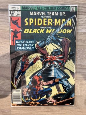 Marvel Comics Team Up Spider-Man And Black Widow #57 1977 Bronze Age