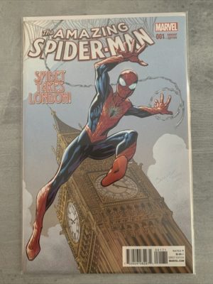 Marvel Comics The Amazing Spider-Man #1 Bagley 1:25 London Variant 2015