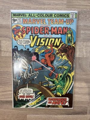 Marvel Comics Team Up Spider-Man And Vision  #42 1976 Bronze Age