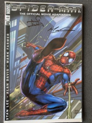 Marvel Comics Spider-Man Movie Adaptation #1 Signed Certificate Lovely Condition