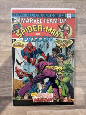 Marvel Comics Team Up Spider-Man And Falcon #30 1975 Bronze Age