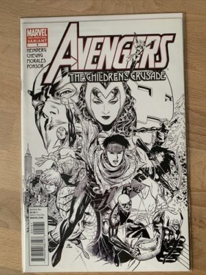 Marvel Comics Avengers #1 Cheing Sketch 3rd Print Variant HOT KEY 2011