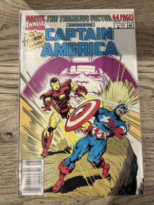Marvel Comics Annual Captain America #9 1990 Scarce Newsstand Variant