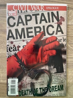 Marvel Comics Captain America #25 2007 Death Of Civil War Key