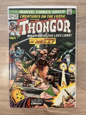 Marvel Comics Creatures On The Loose Thongor #28 1974 Bronze Age