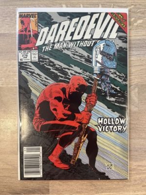 Marvel Comics Daredevil The Man Without Fear  #276 1989 Newsstand Variant