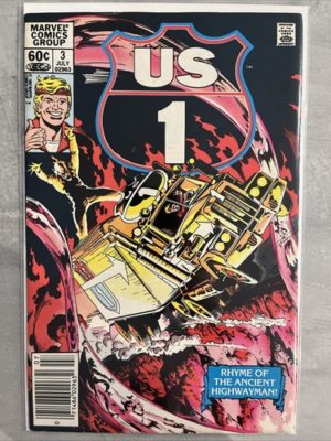 Marvel Comics US 1 #3 Newsstand Variant Truck Driver 1983 Bronze Age