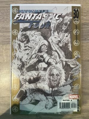Marvel Comics Ultimate F F #30 Greg Land Sketch Cover C Variant Zombies 2004