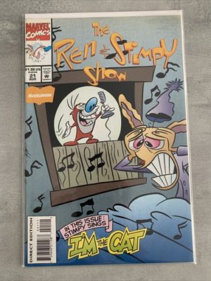 Marvel Comics The Ren & Stimpy Show #21 Scarce In Uk Low Print Run 1994