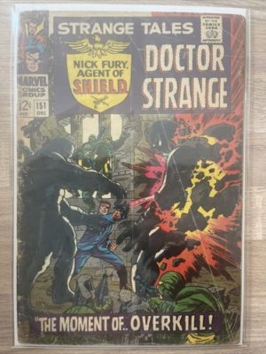 Marvel Comics Strange Tales Nick Fury Agent Of Shield Doctor Strange #151 1966