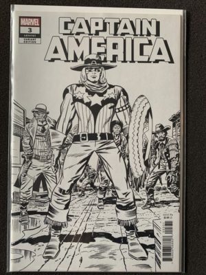 Marvel Comics Captain America #3 LGY #707 Sketch Variant Lovely Condition