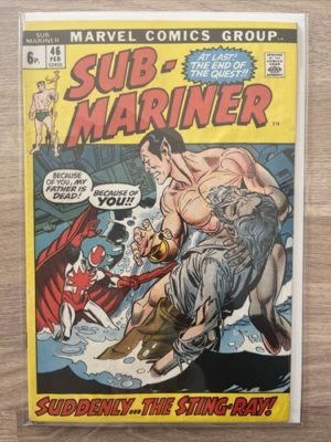 Marvel Comics Sub-Mariner #46 1972 Bronze Age