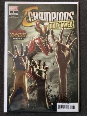 Marvel Comics Champions Outlawed #1 LGY #038 Variant Lovely Condition