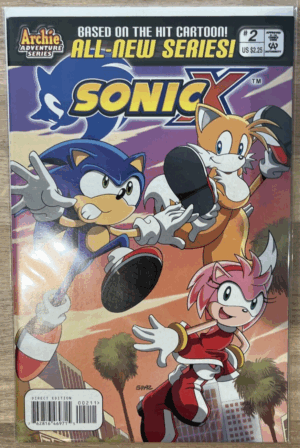 Archie Adventure Comics SonicX #2 Lovely Condition Low Print Run Tails Cover